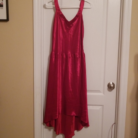 Vintage Dresses & Skirts - Vintage Red open back hi-lo dress from the 90's